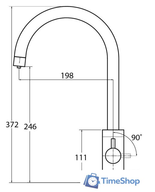 Смеситель ZorG Sabiaduo 2963 (черный) - Изображение №2 — Интернет-магазин Time-Shop