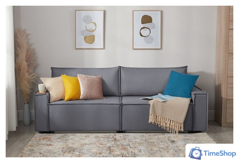 Диван Mio Tesoro Дюссельдорф 293 1.5ек-1.5ек (1173 Savanna Plus Grafit) - Изображение №12 — Интернет-магазин Time-Shop