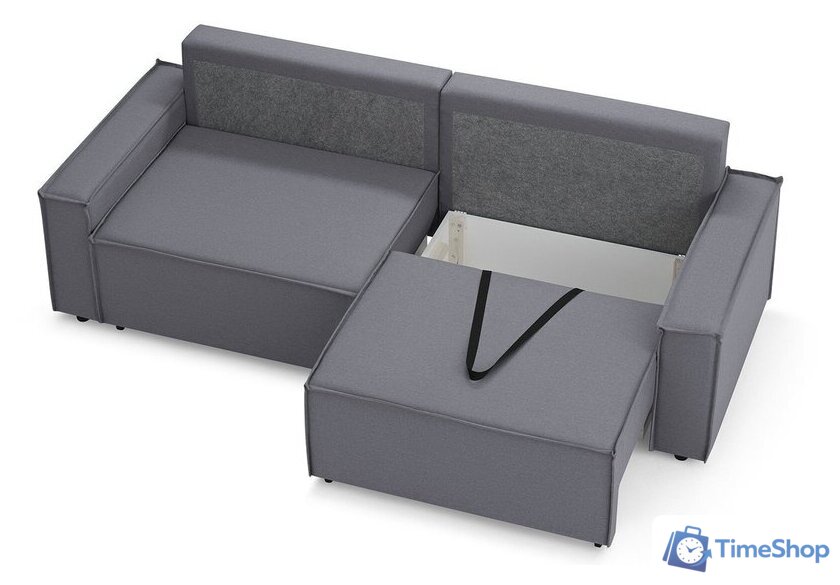 Диван Mio Tesoro Дюссельдорф 293 1.5ек-1.5ек (1173 Savanna Plus Grafit) - Изображение №8 — Интернет-магазин Time-Shop