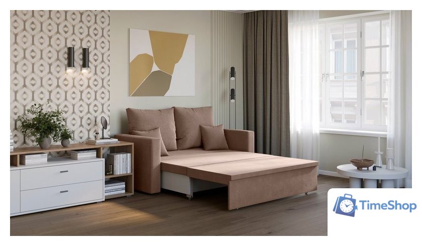 Диван Mio Tesoro Тунне SB2 (Linea Media 36 brown) - Изображение №5 — Интернет-магазин Time-Shop