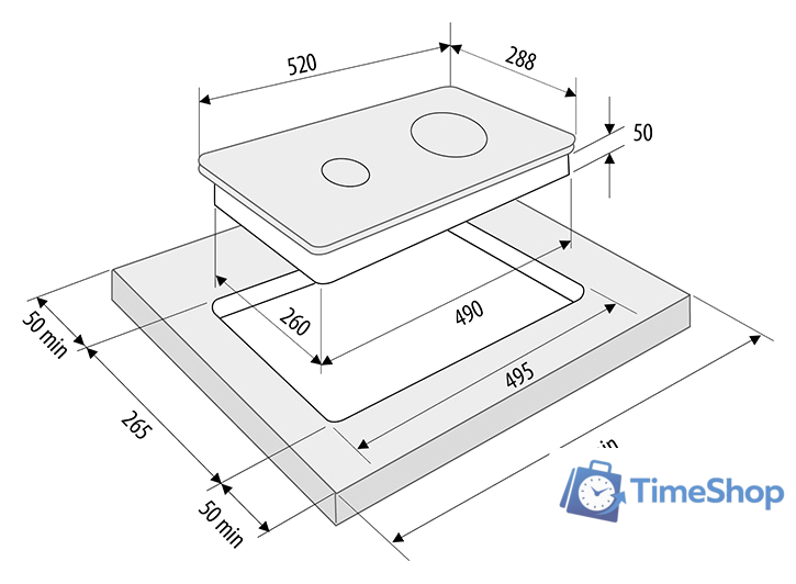 Варочная панель Krona Vento 30 BL - Изображение №3 — Интернет-магазин Time-Shop