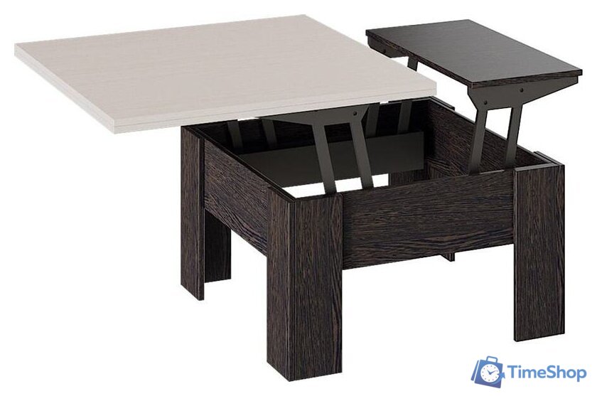 Стол-трансформер Трия Тип 10 (венге цаво/дуб белфорт) - Изображение №2 — Интернет-магазин Time-Shop