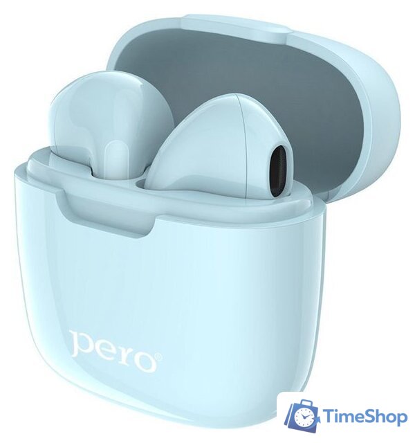 Наушники Pero TWS05 Colorful (голубой) - Изображение №3 — Интернет-магазин Time-Shop