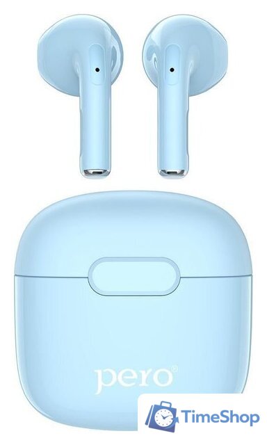 Наушники Pero TWS05 Colorful (голубой) - Изображение №4 — Интернет-магазин Time-Shop