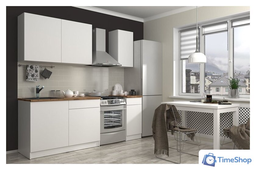 Готовая кухня ЭлиГард Urban 1.6 (белый) - Изображение №2 — Интернет-магазин Time-Shop