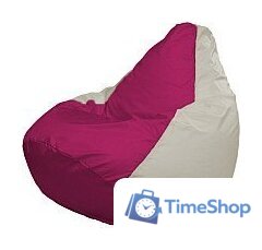 Кресло-мешок Flagman Груша Мега XXXL Г3.1-382 (фуксия/белый) - Изображение №1 — Интернет-магазин Time-Shop