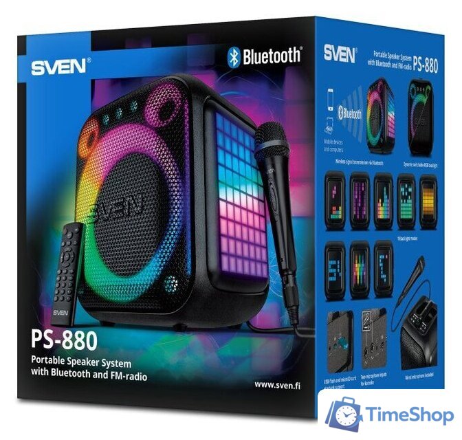 Беспроводная колонка SVEN PS-880 - Изображение №13 — Интернет-магазин Time-Shop