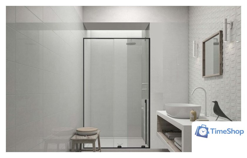 Душевая дверь Allen Brau Priority Fantasy 2.0 3.11006.31 312656 (черный матовый) - Изображение №3 — Интернет-магазин Time-Shop