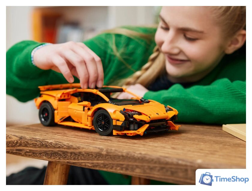 Конструктор LEGO Technic 42196 Lamborghini Huracan Tecnica Orange - Изображение №10 — Интернет-магазин Time-Shop