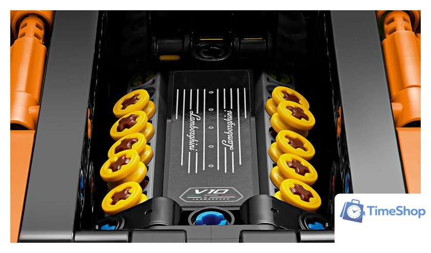 Конструктор LEGO Technic 42196 Lamborghini Huracan Tecnica Orange - Изображение №7 — Интернет-магазин Time-Shop