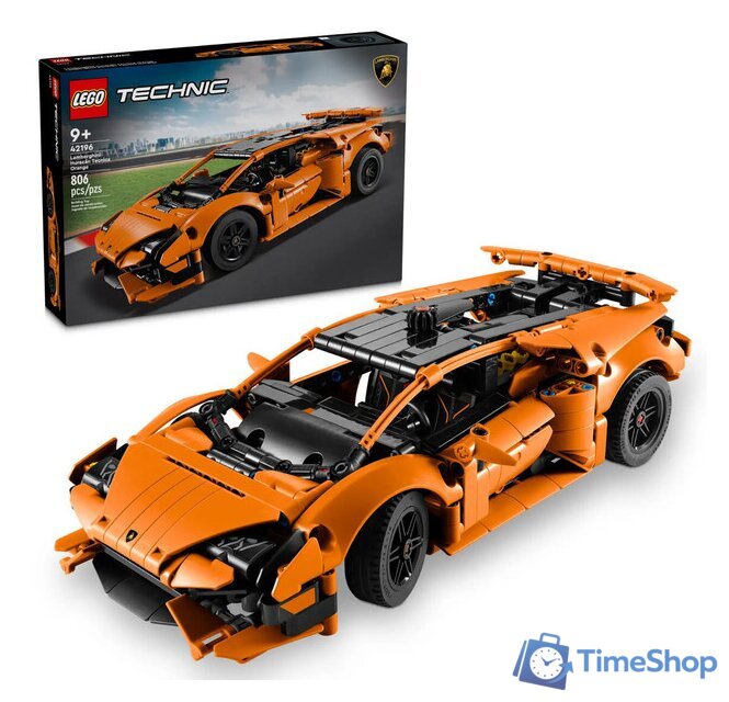 Конструктор LEGO Technic 42196 Lamborghini Huracan Tecnica Orange - Изображение №3 — Интернет-магазин Time-Shop