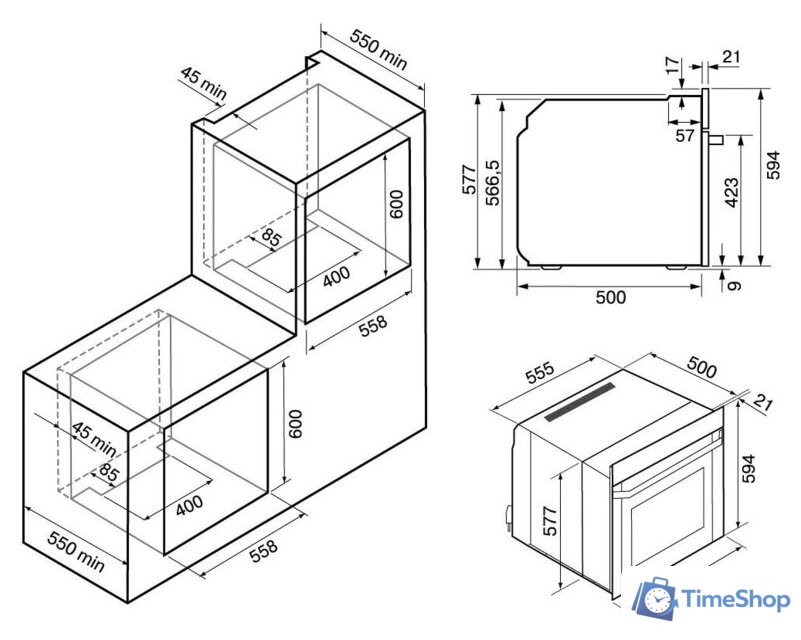 Электрический духовой шкаф Krona Essenza 60 S G2 - Изображение №15 — Интернет-магазин Time-Shop