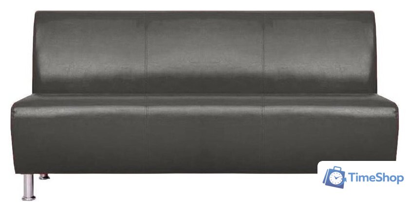 Диван Brioli Руди трехместный (экокожа, L21 серый) - Изображение №1 — Интернет-магазин Time-Shop