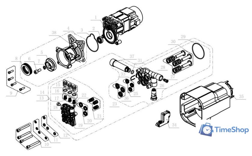 Мойка высокого давления RedVerg RD-HPW1500 - Изображение №5 — Интернет-магазин Time-Shop