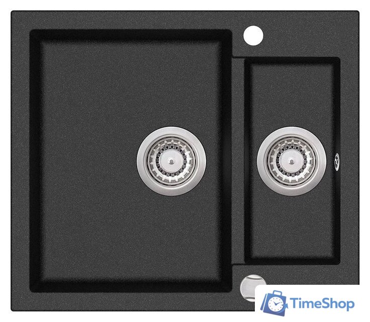 Кухонная мойка Aquasanita Tesa SQT150AW (black metallic 601) - Изображение №1 — Интернет-магазин Time-Shop
