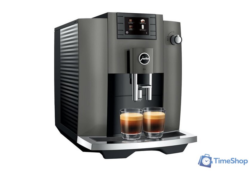 Кофемашина JURA E6 Dark Inox 15439 - Изображение №3 — Интернет-магазин Time-Shop