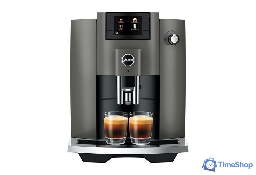 Кофемашина JURA E6 Dark Inox 15439 - Изображение №2 — Интернет-магазин Time-Shop
