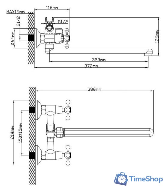 Смеситель AV Engineering AVROL7-D23 - Изображение №2 — Интернет-магазин Time-Shop