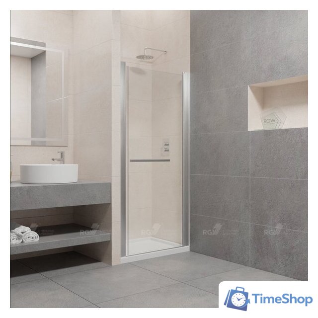Душевая дверь RGW PA-03 41080308-11 80 (хром/прозрачное стекло) - Изображение №1 — Интернет-магазин Time-Shop