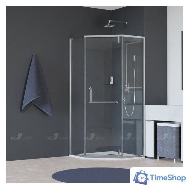Душевой уголок RGW HO-084 350608499-21 90x90 (хром/матовое-сатинат стекло) - Изображение №1 — Интернет-магазин Time-Shop