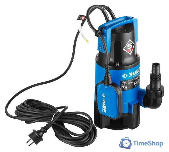 Дренажный насос Зубр НПГ-Т3-550 - Изображение №8 — Интернет-магазин Time-Shop