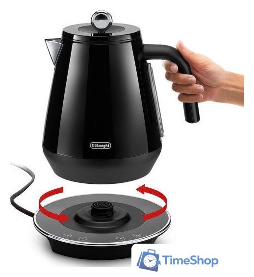 Электрический чайник DeLonghi KBY2011BK Eclettica SpecialTea - Изображение №2 — Интернет-магазин Time-Shop