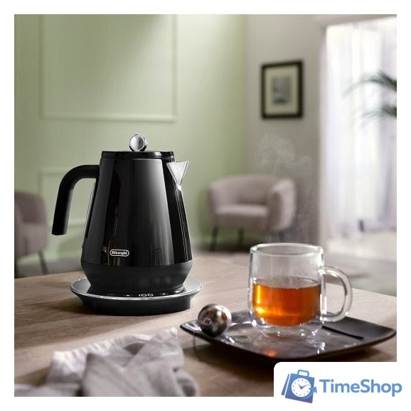 Электрический чайник DeLonghi KBY2011BK Eclettica SpecialTea - Изображение №6 — Интернет-магазин Time-Shop