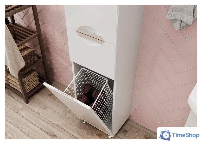  Volna Шкаф-пенал Adel 35 c корзиной - Изображение №5 — Интернет-магазин Time-Shop