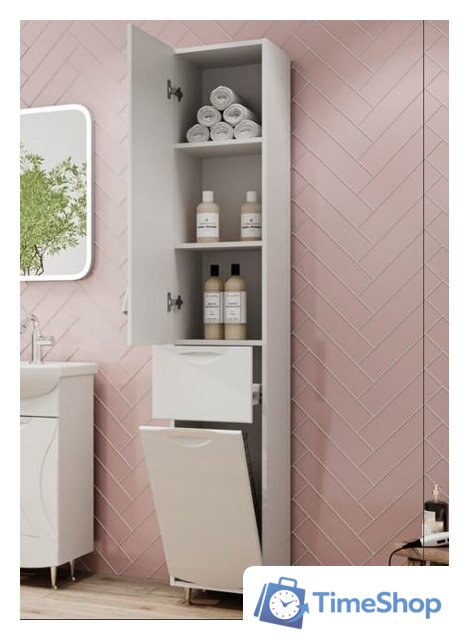  Volna Шкаф-пенал Adel 35 c корзиной - Изображение №3 — Интернет-магазин Time-Shop