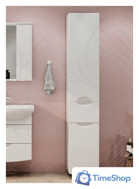  Volna Шкаф-пенал Adel 35 c корзиной - Изображение №2 — Интернет-магазин Time-Shop