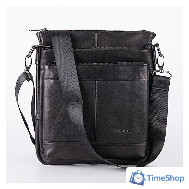 Сумка через плечо Poshete 252-2305-BLK (черный) - Изображение №1 — Интернет-магазин Time-Shop
