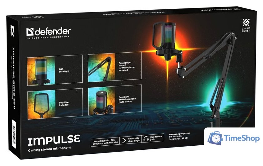 Проводной микрофон Defender Impulse GMC 650 - Изображение №10 — Интернет-магазин Time-Shop