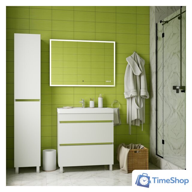  Briz Зеркало Элен классик 100*70 с подсветкой и часами - Изображение №3 — Интернет-магазин Time-Shop