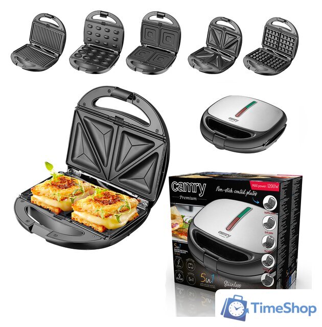 Многофункциональная сэндвичница Camry CR 3042 - Изображение №7 — Интернет-магазин Time-Shop