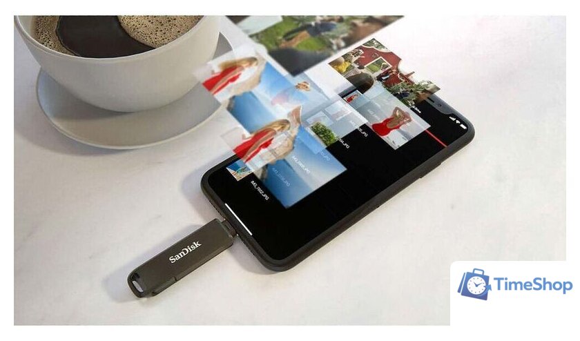 USB Flash SanDisk iXpand Luxe 128GB - Изображение №10 — Интернет-магазин Time-Shop