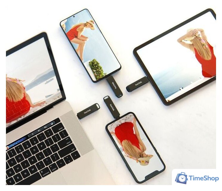 USB Flash SanDisk iXpand Luxe 128GB - Изображение №9 — Интернет-магазин Time-Shop