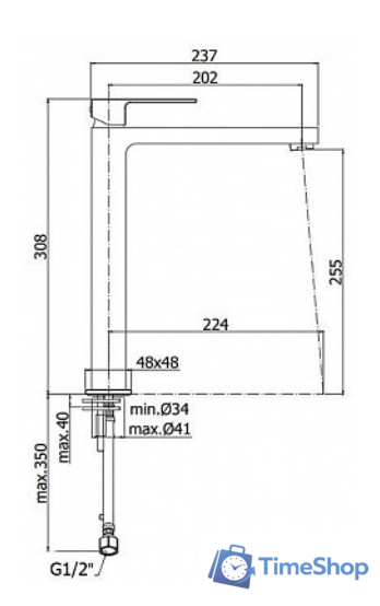 Смеситель Paffoni Elle EL081NO - Изображение №2 — Интернет-магазин Time-Shop