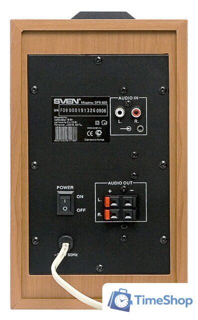 Акустика SVEN SPS-820 (коричневый) - Изображение №10 — Интернет-магазин Time-Shop