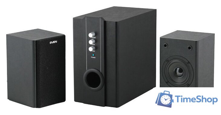 Акустика SVEN SPS-820 (коричневый) - Изображение №3 — Интернет-магазин Time-Shop