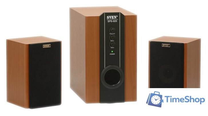 Акустика SVEN SPS-820 (коричневый) - Изображение №1 — Интернет-магазин Time-Shop