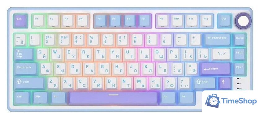 Клавиатура Royal Kludge R75 RGB Taro Milk (RK Silver) - Изображение №1 — Интернет-магазин Time-Shop