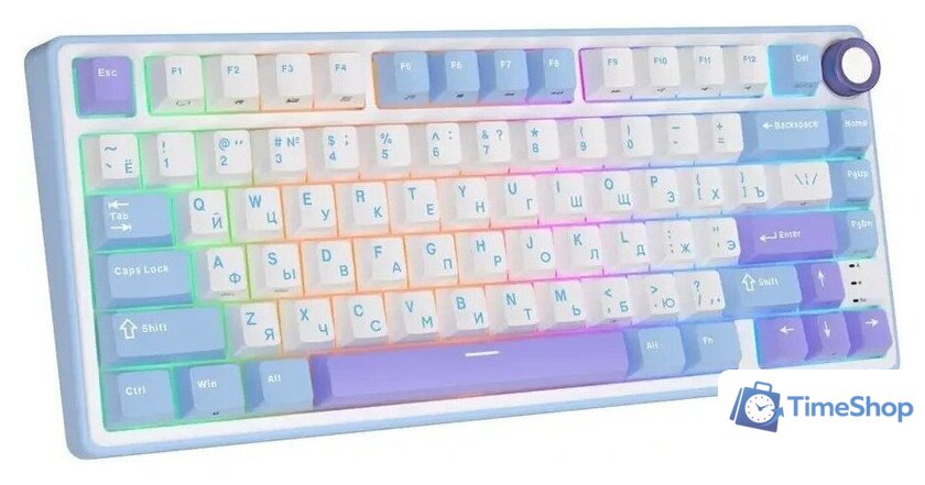 Клавиатура Royal Kludge R75 RGB Taro Milk (RK Silver) - Изображение №5 — Интернет-магазин Time-Shop