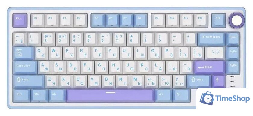 Клавиатура Royal Kludge R75 RGB Taro Milk (RK Silver) - Изображение №2 — Интернет-магазин Time-Shop