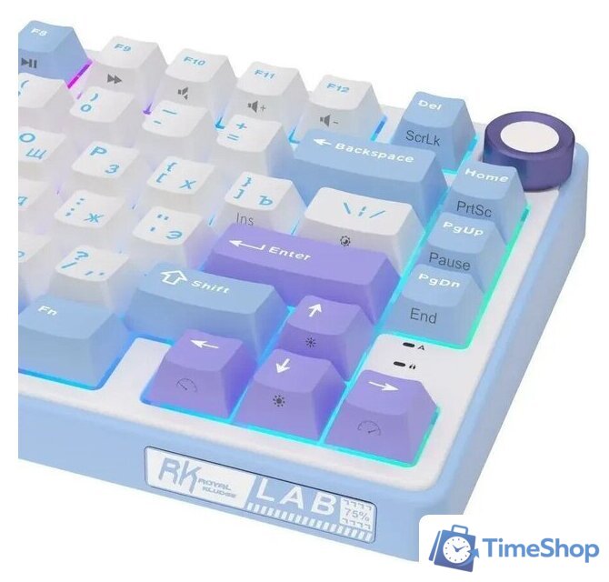 Клавиатура Royal Kludge R75 RGB Taro Milk (RK Silver) - Изображение №7 — Интернет-магазин Time-Shop