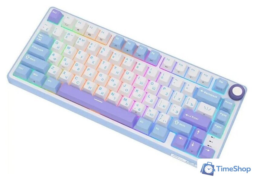Клавиатура Royal Kludge R75 RGB Taro Milk (RK Silver) - Изображение №4 — Интернет-магазин Time-Shop