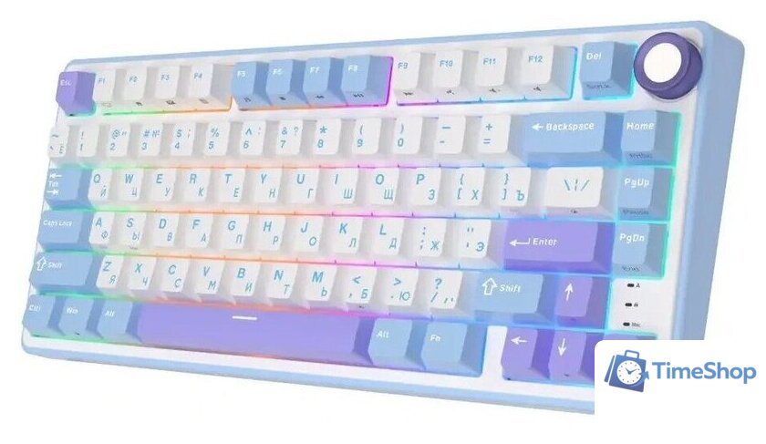 Клавиатура Royal Kludge R75 RGB Taro Milk (RK Silver) - Изображение №6 — Интернет-магазин Time-Shop