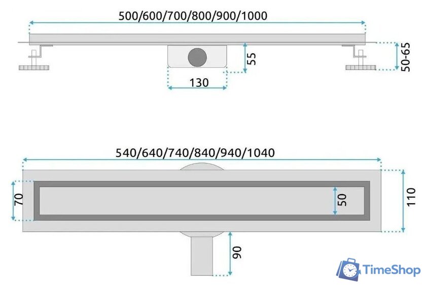 Трап/канал Rea Neox Pro Matt REA-G5810 - Изображение №6 — Интернет-магазин Time-Shop