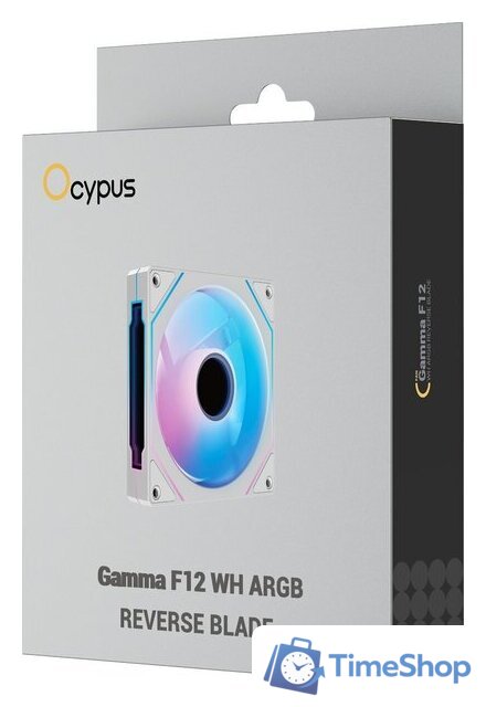 Вентилятор для корпуса Ocypus Gamma F12 WH ARGB Reverse Blade - Изображение №6 — Интернет-магазин Time-Shop