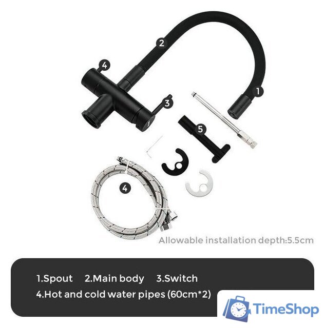 Смеситель Gappo G4398-36 - Изображение №9 — Интернет-магазин Time-Shop