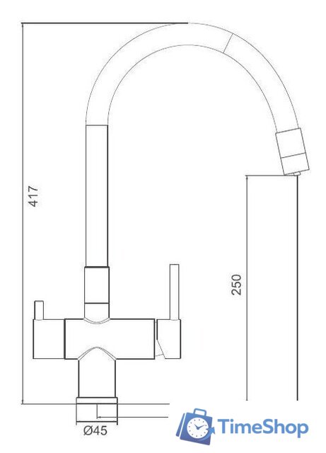 Смеситель Gappo G4398-36 - Изображение №10 — Интернет-магазин Time-Shop